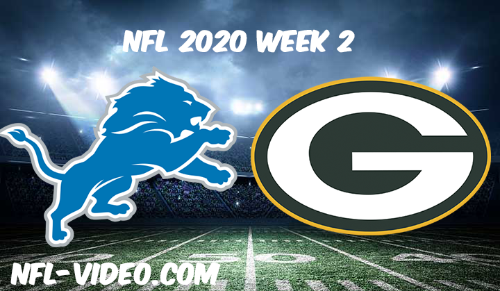 Detroit Lions vs Green Bay Packers Full Game & Highlights NFL 2020 Week 2