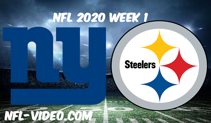 Pittsburgh Steelers vs New York Giants Full Game & Highlights NFL 2020 Week 1