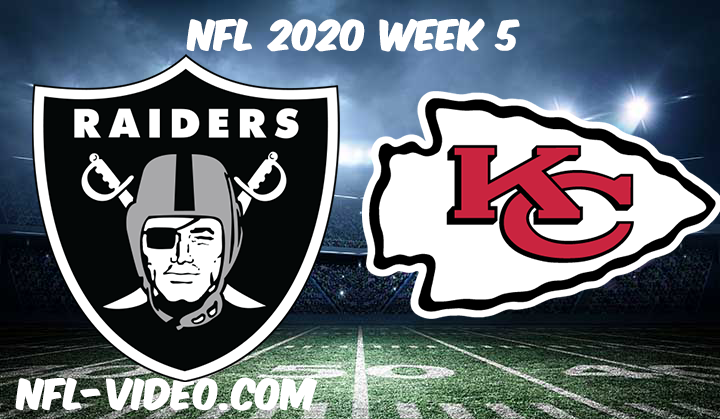 Las Vegas Raiders vs Kansas City Chiefs Full Game & Highlights NFL 2020 Week 5