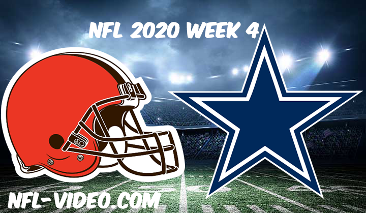 Cleveland Browns vs Dallas Cowboys Full Game & Highlights NFL 2020 Week 4
