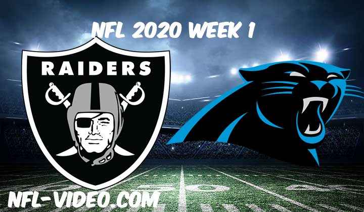 Las Vegas Raiders vs Carolina Panthers Full Game & Highlights NFL 2020 Week 1