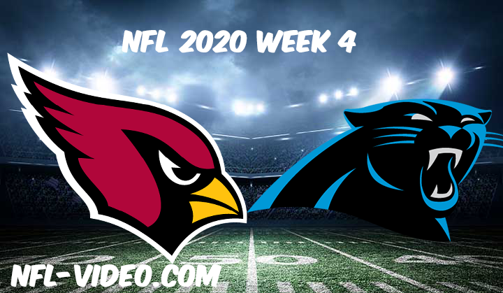 Arizona Cardinals vs Carolina Panthers Full Game & Highlights NFL 2020 Week  4 - Watch NFL Live free