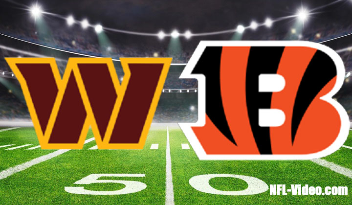 Washington Commanders vs Cincinnati Bengals Full Game Replay Sep 23, 2024 NFL Week 3