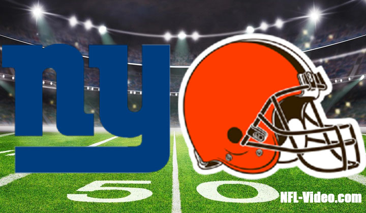 New York Giants vs Cleveland Browns Full Game Replay Sep 22, 2024 NFL Week 3