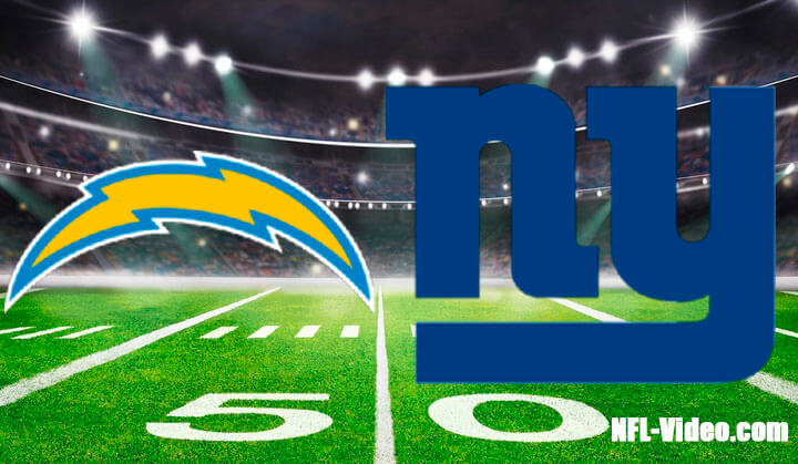 Los Angeles Chargers vs New York Giants Full Game Replay September 28, 2025 NFL Week 4 NFL Full Game