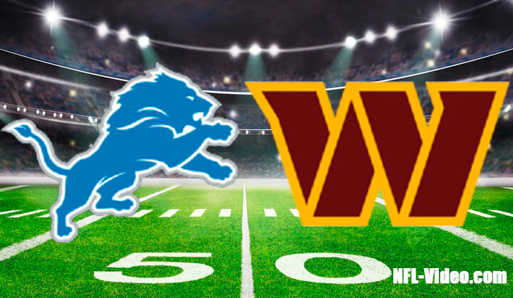 Detroit Lions vs Washington Commanders Full Game Replay November 9, 2025 NFL Week 10 NFL Full Game