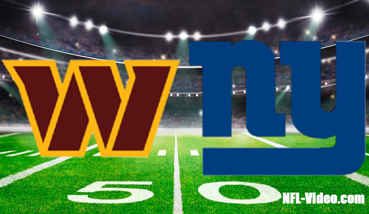 Washington Commanders vs New York Giants Full Game Replay December 14, 2025 NFL Week 15 NFL Full Game