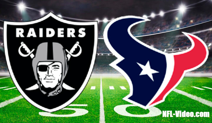 Las Vegas Raiders vs Houston Texans Full Game Replay December 21, 2025 NFL Week 16 NFL Full Game