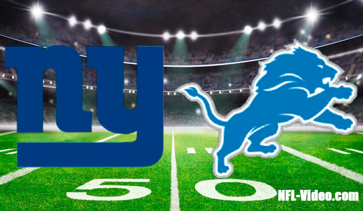 New York Giants vs Detroit Lions Full Game Replay November 23, 2025 NFL Week 12 NFL Full Game