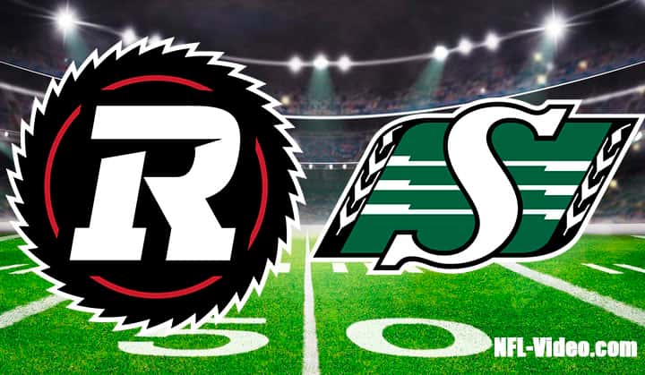 Ottawa Redblacks vs. Saskatchewan Roughriders - CFL - Full Game Replay - August 7, 2026 NFL Full Game