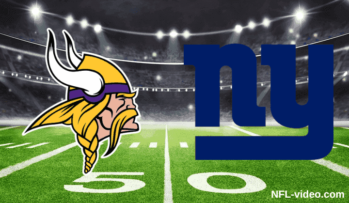 Minnesota Vikings vs. New York Giants - Full ...