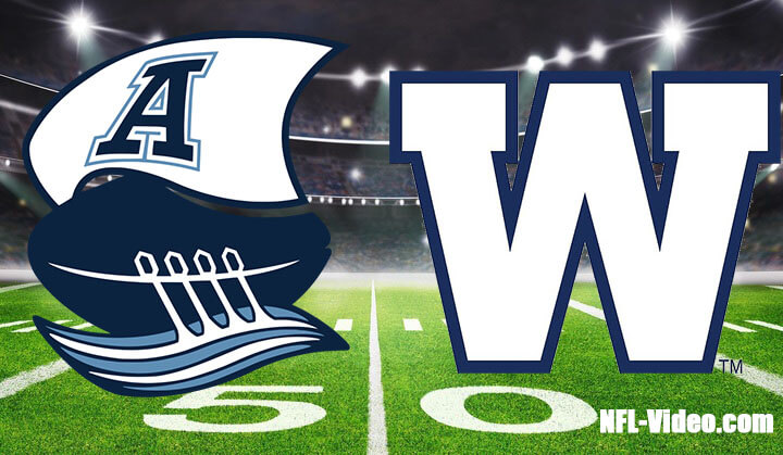 Toronto Argonauts vs. Winnipeg Blue Bombers - CFL - Full Game Replay - July 10, 2026 NFL Full Game