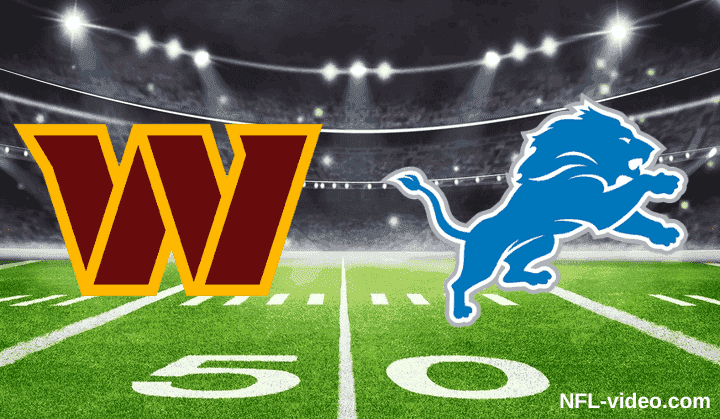 Washington Commanders vs. Detroit Lions - Ful...