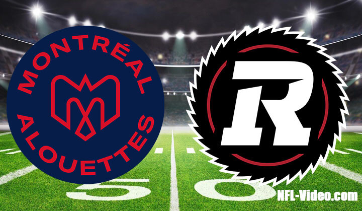 Montreal Alouettes vs. Ottawa Redblacks - CFL...