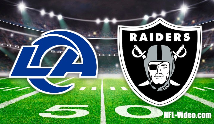 Los Angeles Rams vs. Las Vegas Raiders - Full...