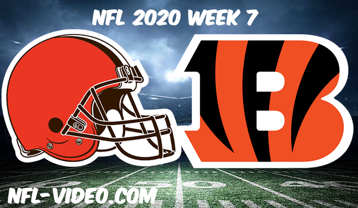 Cleveland Browns vs Cincinnati Bengals Full Game & Highlights NFL 2020 Week 7