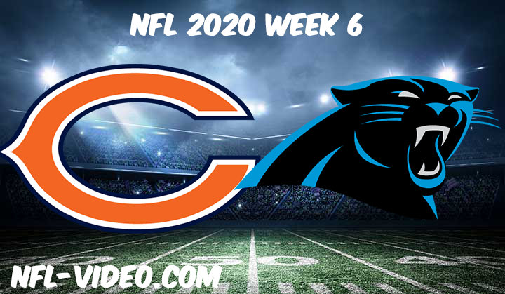 Chicago Bears vs Carolina Panthers Full Game & Highlights NFL 2020 Week 6
