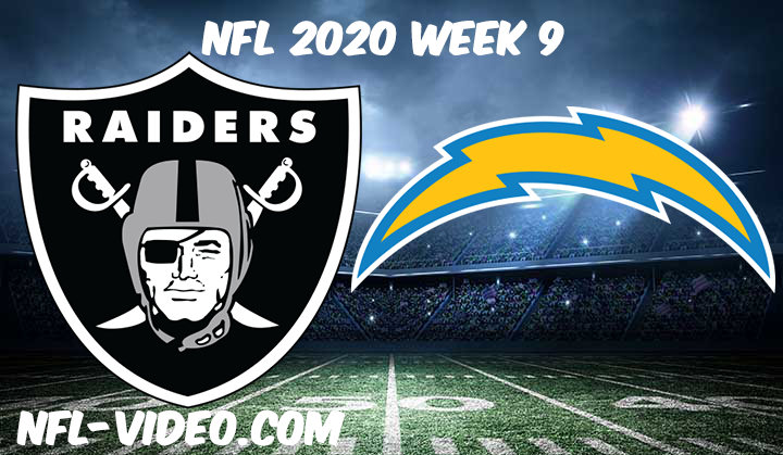 Las Vegas Raiders vs Los Angeles Chargers Full Game & Highlights NFL 2020 Week 9