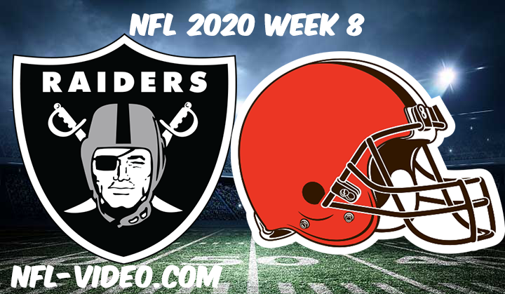 Las Vegas Raiders vs Cleveland Browns Full Game & Highlights NFL 2020 Week 8