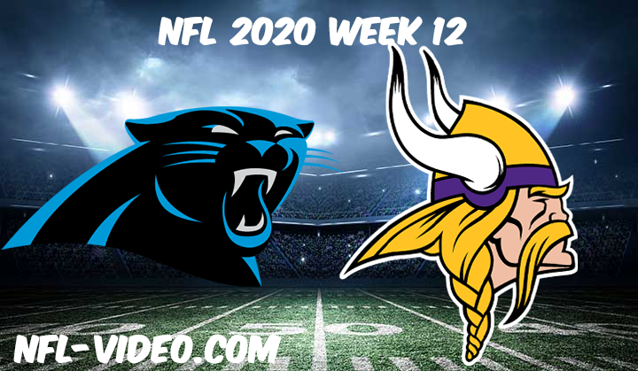 Carolina Panthers vs Minnesota Vikings Full Game & Highlights NFL 2020 Week 12