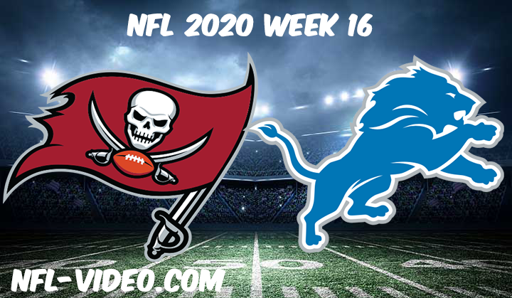 Tampa Bay Buccaneers vs Detroit Lions Full Game & Highlights NFL 2020 Week 16