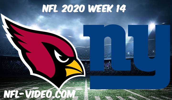 Arizona Cardinals vs New York Giants Full Game & Highlights NFL 2020 Week 14