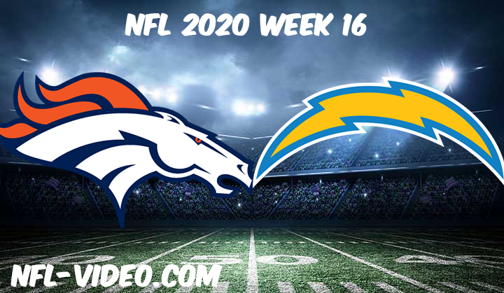 Denver Broncos vs Los Angeles Chargers Full Game & Highlights NFL 2020 Week 16