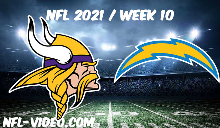 Minnesota Vikings vs Los Angeles Chargers Full Game Replay 2021 NFL Week 10
