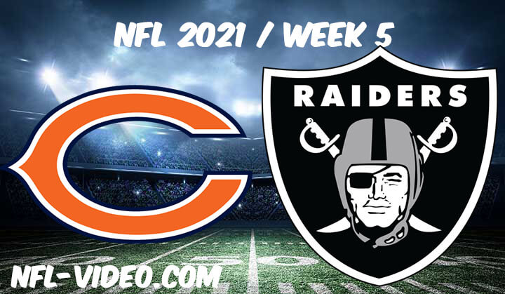 Chicago Bears vs Las Vegas Raiders Full Game Replay 2021 NFL Week 5
